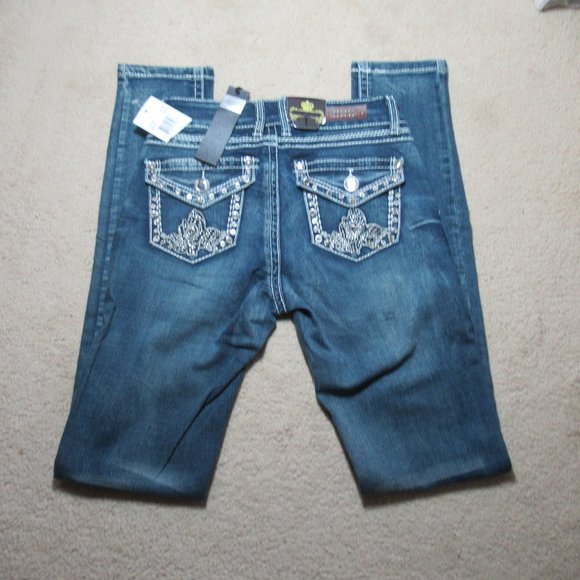 Denim - 💜$4ifbundle3 NWt bling pocket jean size 1